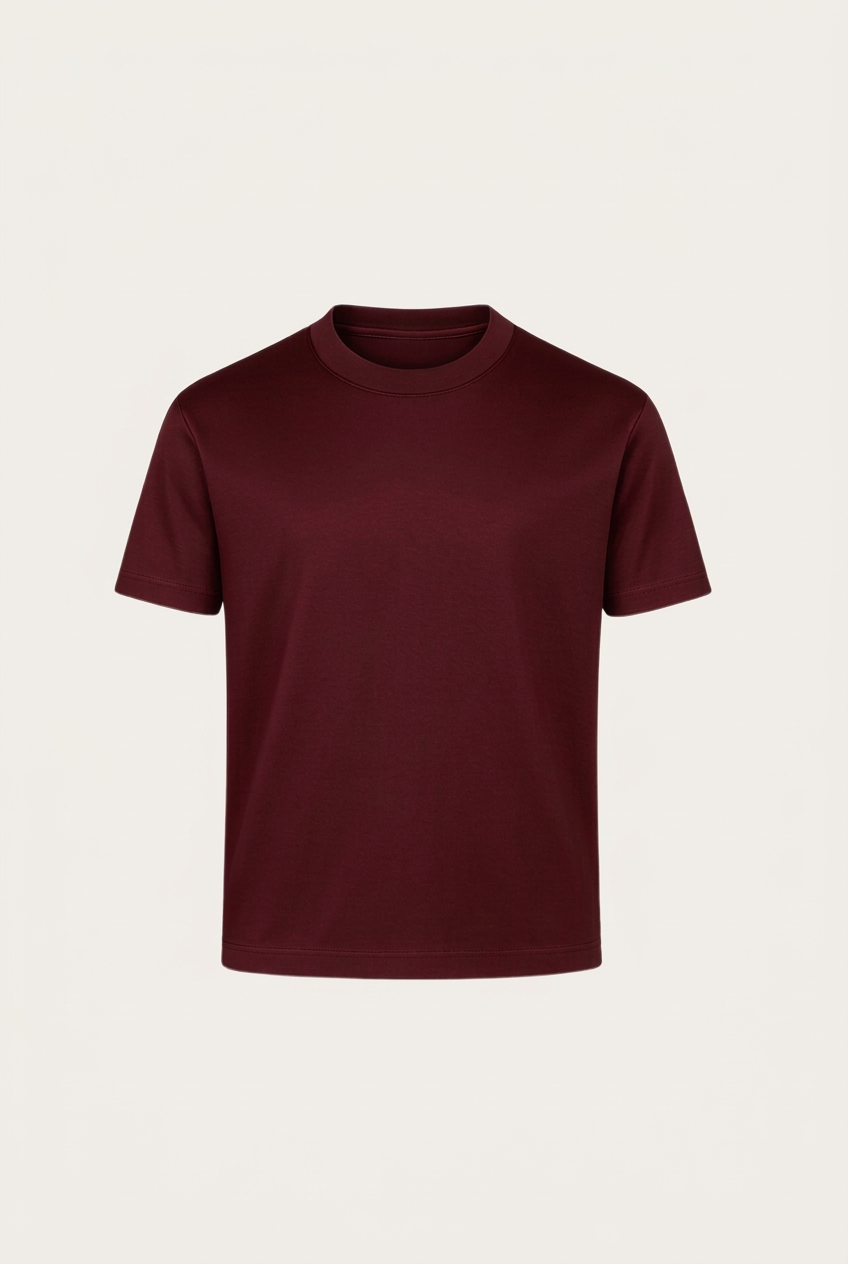 Marcello Camiseta Esencial Bordeaux de MENIELLE, vista frontal