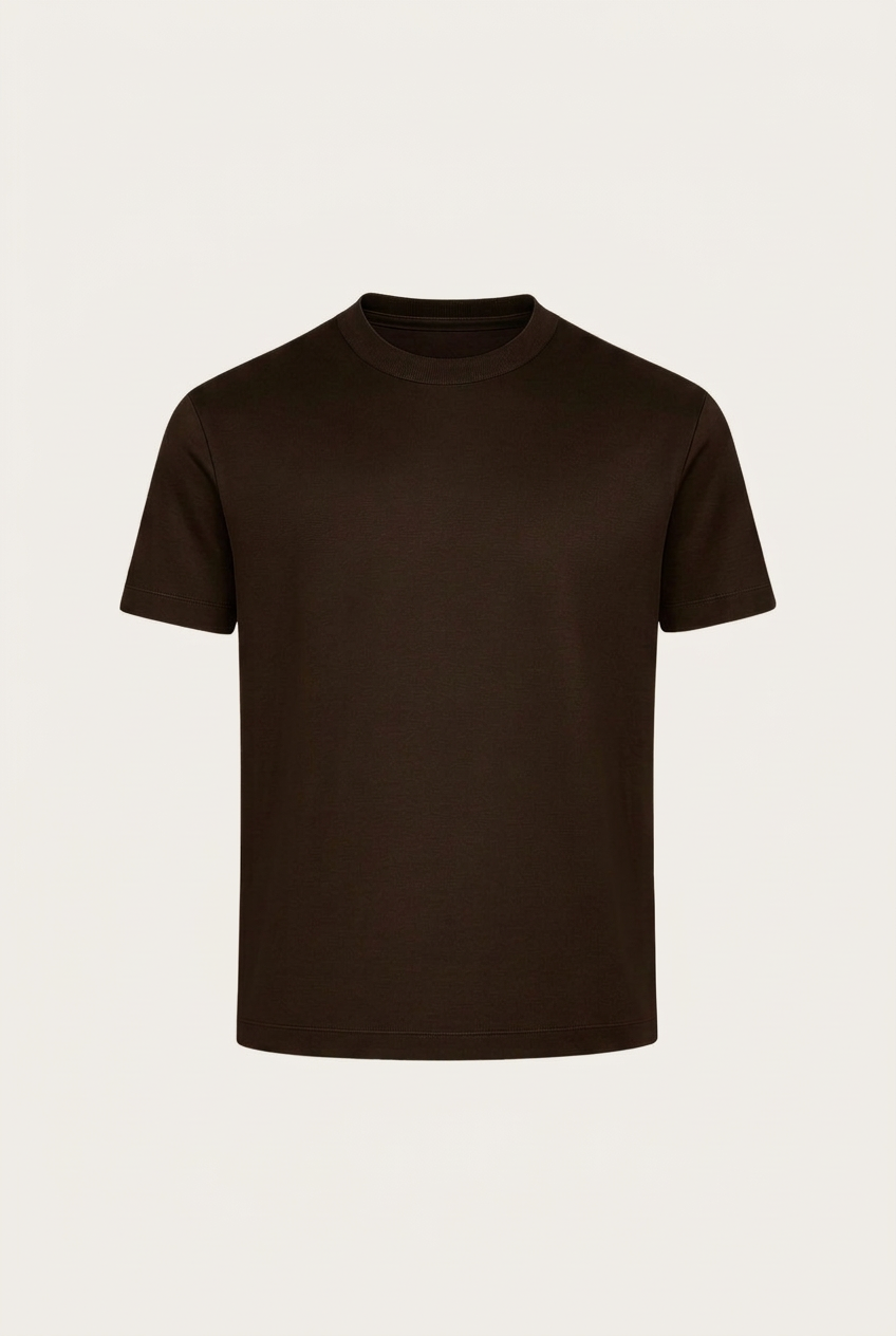 Marcello Camiseta Esencial Espresso de MENIELLE, vista frontal