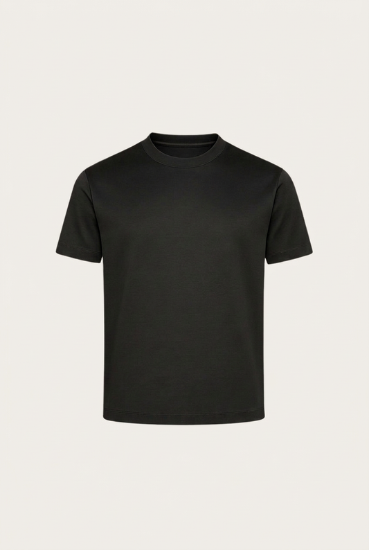 Marcello Camiseta Esencial Nero de MENIELLE, vista frontal