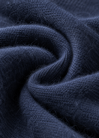 merino wool fabric close up navy