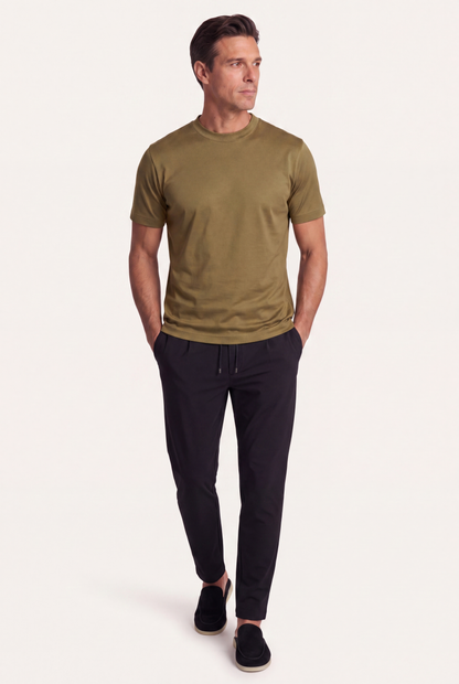 Trento Camiseta Verde Oliva de MENIELLE, detalle