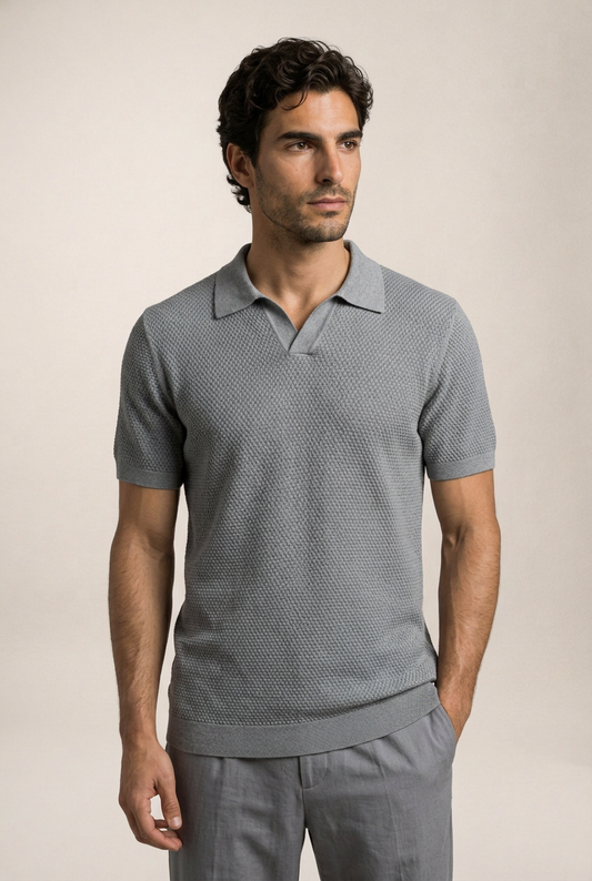 Marcello Knitted Cotton Polo Shirt 