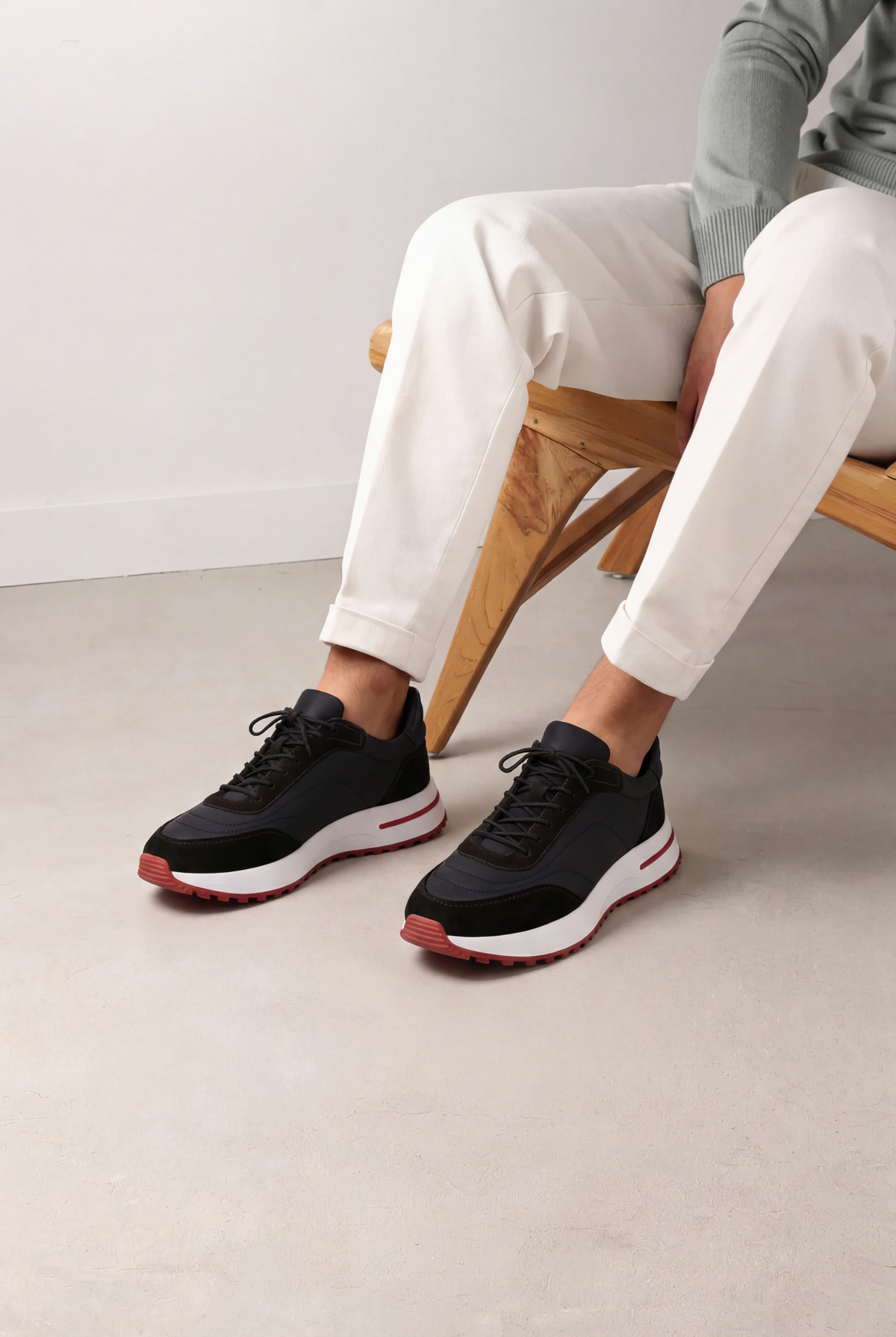 Enzo Sneakers Nero de Menielle, puesta