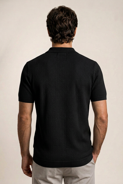 Roma Knitted Cotton Polo Shirt 