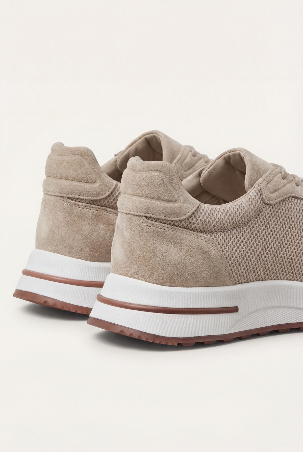 Stresa Sneaker Beige de Menielle, par completo, vista posterior