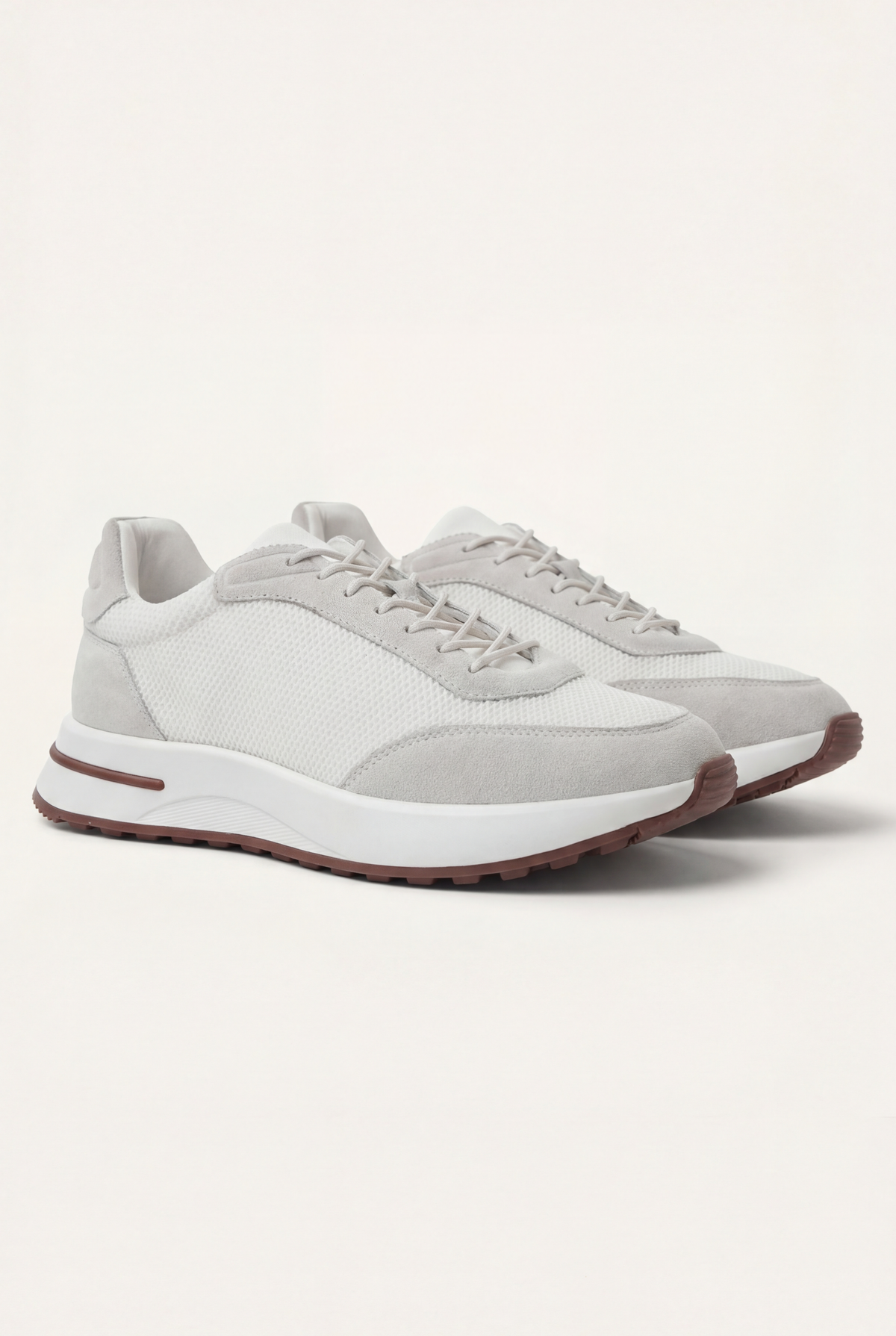 Stresa Sneaker Blanc de Menielle, par completo, vista lateral