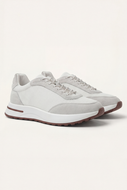 Stresa Sneaker Blanc de Menielle, par completo, vista lateral