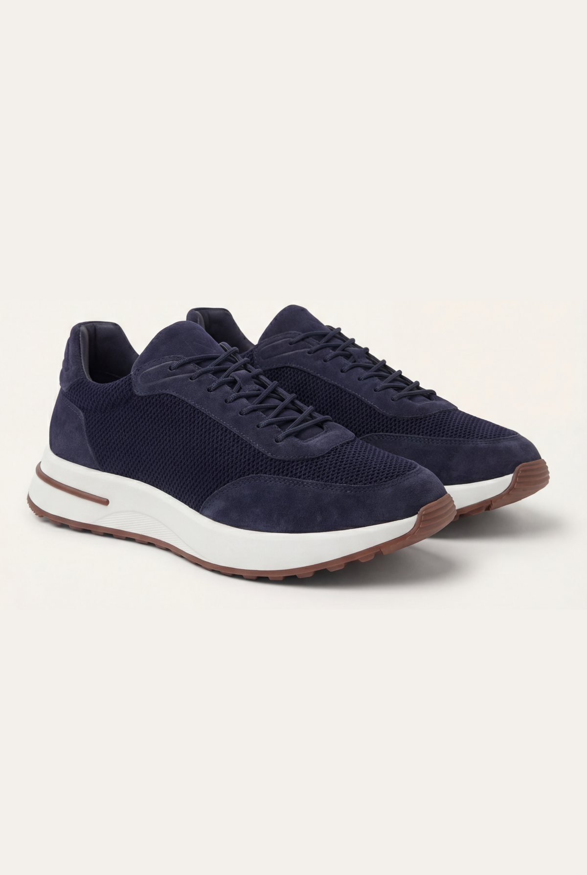 Stresa Sneaker Navy de Menielle, par completo, vista lateral