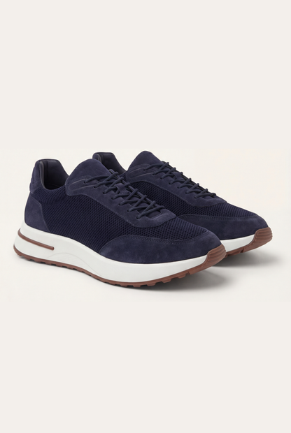 Stresa Sneaker Navy de Menielle, par completo, vista lateral
