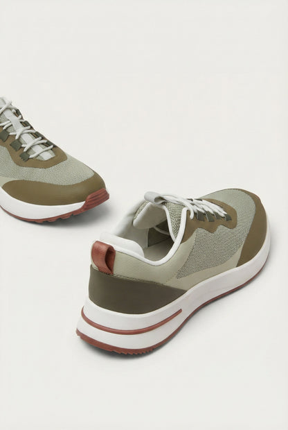 Taormina Sneaker Oliva de Menielle, trasera detalle