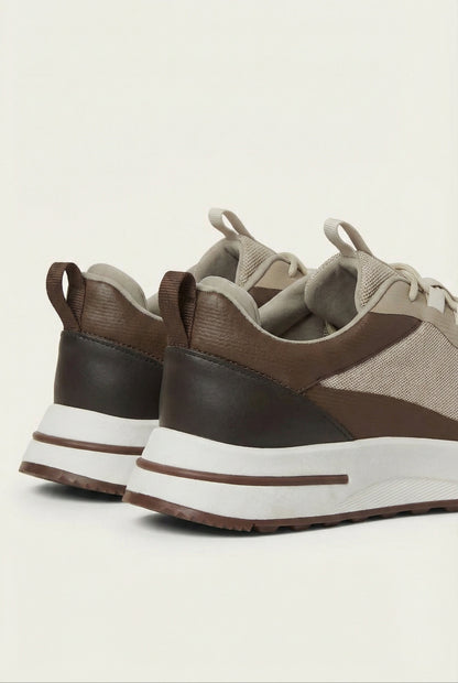 Taormina Sneaker Tostado de Menielle, detalle talon