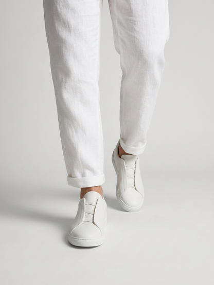 Vittorio Sneakers Blanc de Menielle, vista detalle puesto