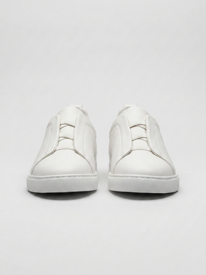 Vittorio Sneakers Blanc de Menielle, vista frontal