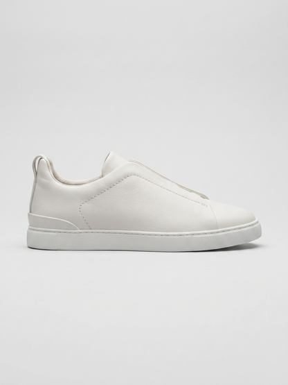 Vittorio Sneakers Blanc de Menielle, vista lateral puesto