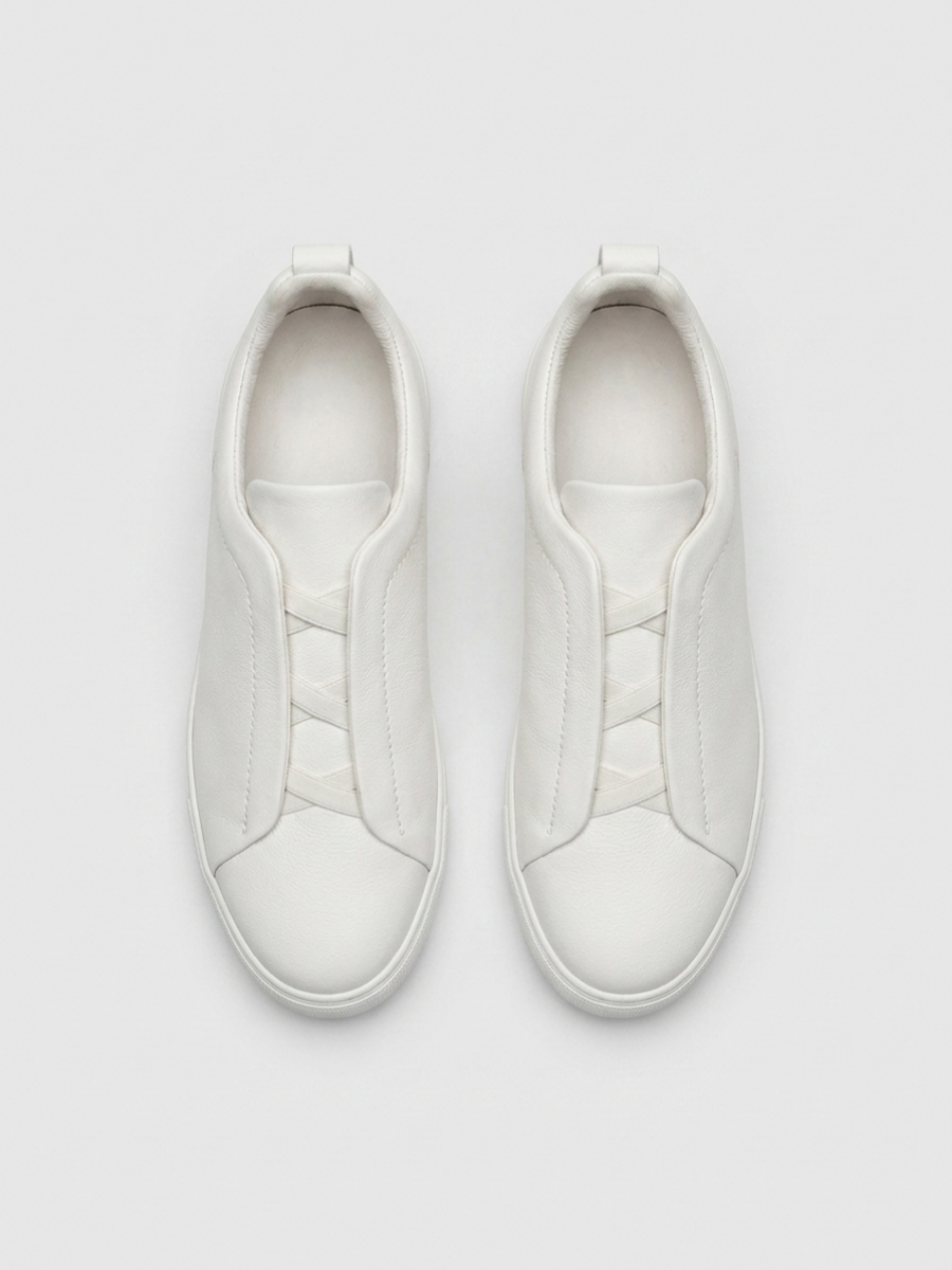 Vittorio Sneakers Blanc de Menielle, vista superior