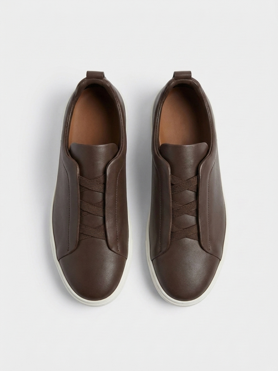 Vittorio Sneakers Cioccolato de Menielle, vista superior