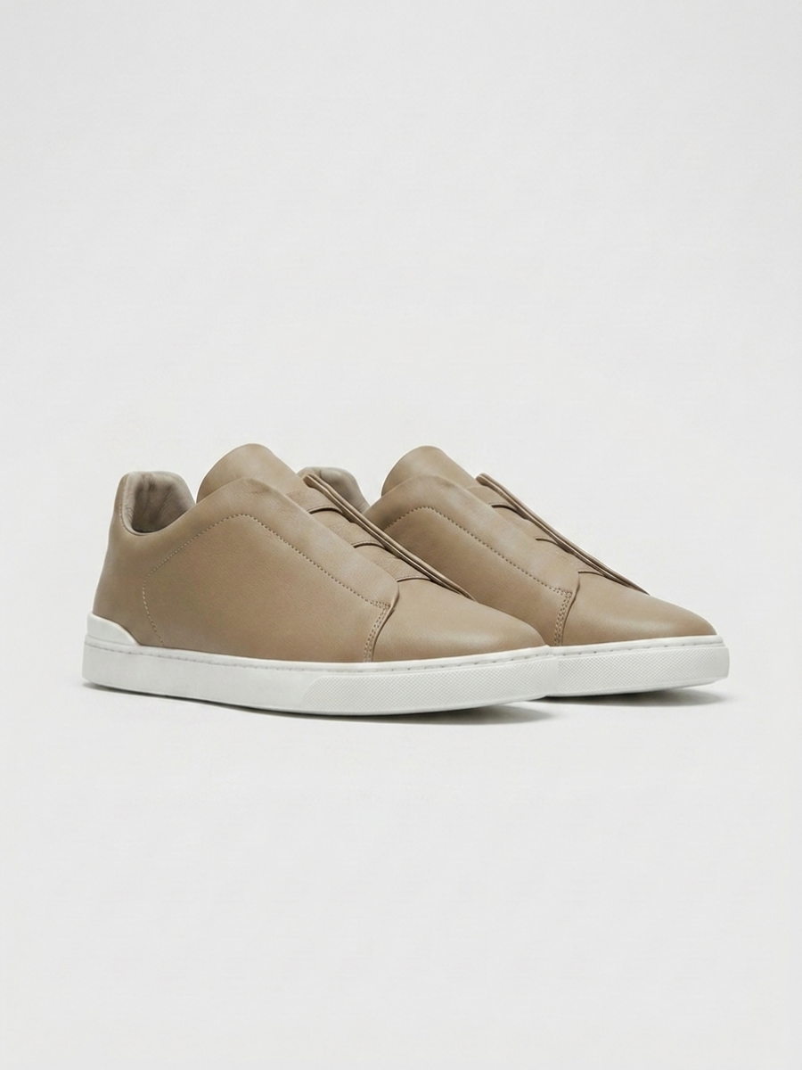 Vittorio Sneakers Kaki de Menielle, vista frontal