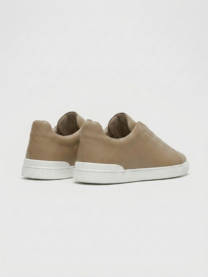 Vittorio Sneakers Kaki de Menielle, vista posterior detalle