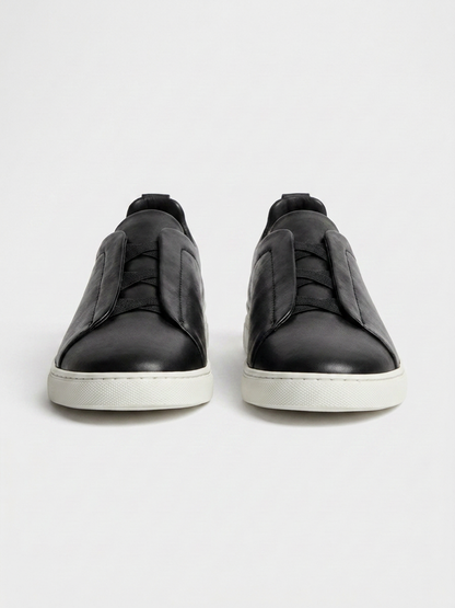 Vittorio Sneakers Nero Piel de Menielle, vista superior