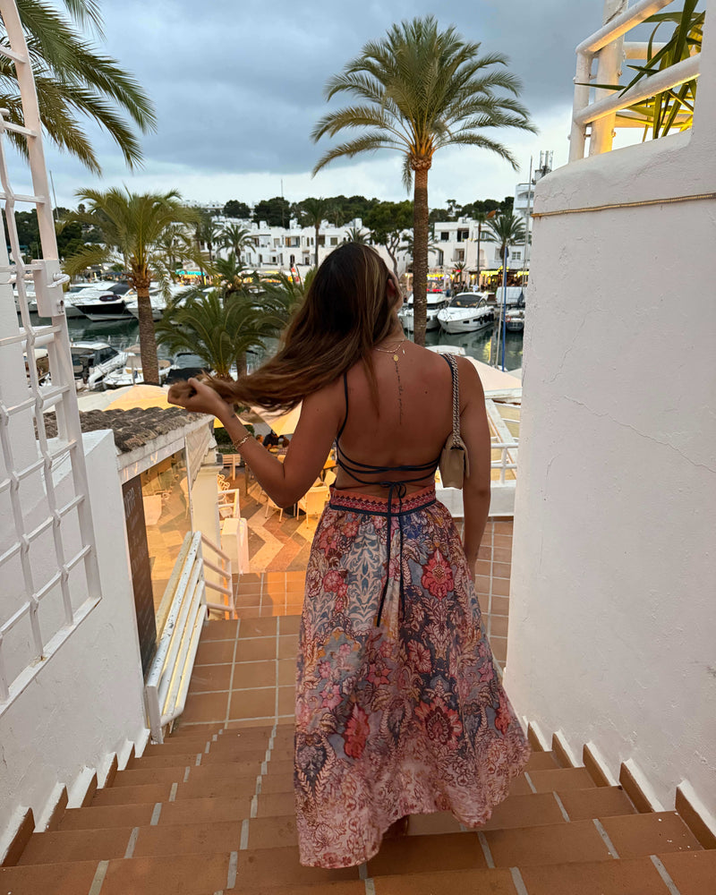 worn by you back view sofia maxi dress